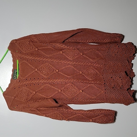 Cullinane Sweaters - Vtg  cable knit sweater S. Mix Cotton
